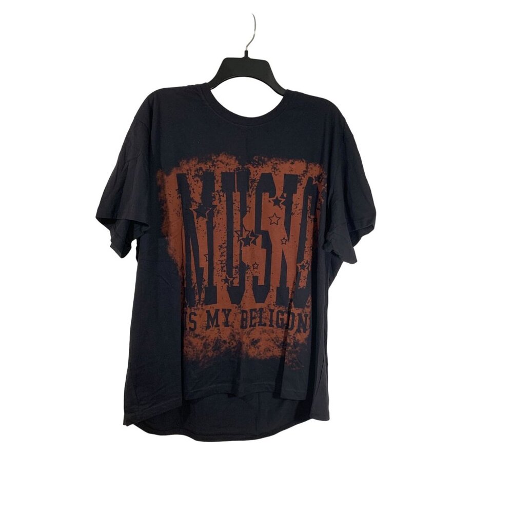 Authentic Icon XXL Music Is My Religion Black T-Shirt